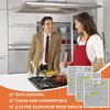 JAMHER 4 Pack W10169961A Range Hood Filter Replacement 5 Layer