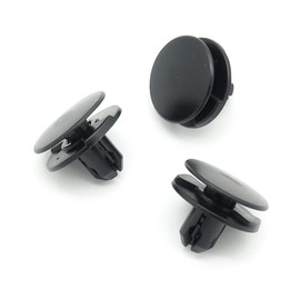 VVO Fasteners- Black Plastic Front Wheel Arch Lining & Mudguard Clips for Honda Civic, Jazz, CR-V, HR-V, (Pack of 10)