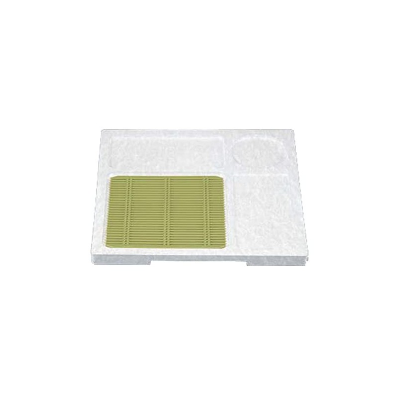 J-kitchens Soba Bowl Zaru Soba Square Box Serving Plate, White,