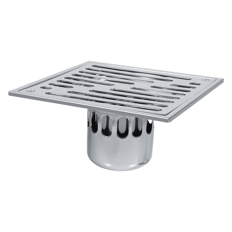 Fdit Square Floor Drain Stainless Steel Floor Drain Anti-Odor Bathroom
