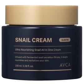 AVCA Ultra Nourishing Snail Cream with Hydrating Complex for Soft and Resilient Skin 3.38 oz