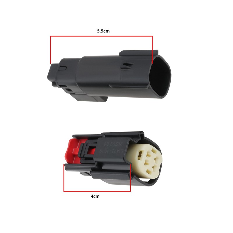 VGOL 1 Set Waterproof 4 Pin Molex Cable Connectors (Male