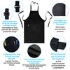 LEFUNDA® Pack of 3 Aprons, Waterproof Apron with 3 Pockets,