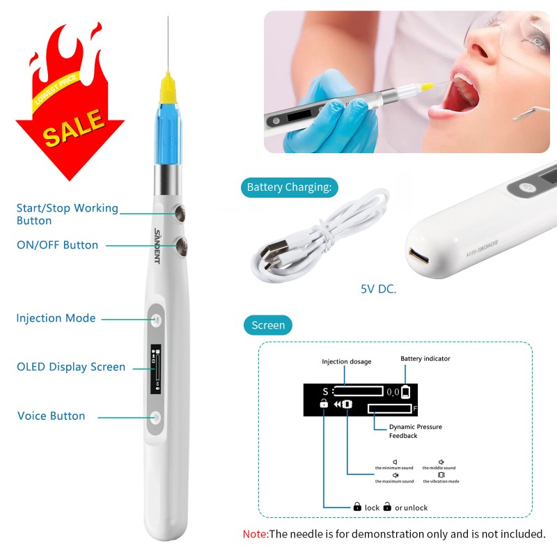 SANDENT Electric Dental Painless Oral Local Anesthesia Delivery Device Injection