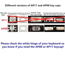 Replacement Individual AP08 Type Number 6 Keycap and Hinge for MacBook Pro Model A1425 A1502 A1398 for MacBook Air Model A1369/A1466 A1370/A1465 Keyboard to Replace The 6 KeyCap and Hinge