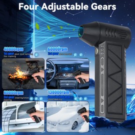 FunApricity Snow Whiz Led Turbo Blower,Mini Turbo Snow Blower, Snowwhiz Turbo Blower Hand Held,Turbo Breeze Electric Blower with Led, Air Duster Cordless Cleaner for Car,Home,Keyboard,Computer