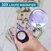 JARLINK 2 Pack 30X 60X Jewelers Loupe, Foldable Jewelry Magnifier