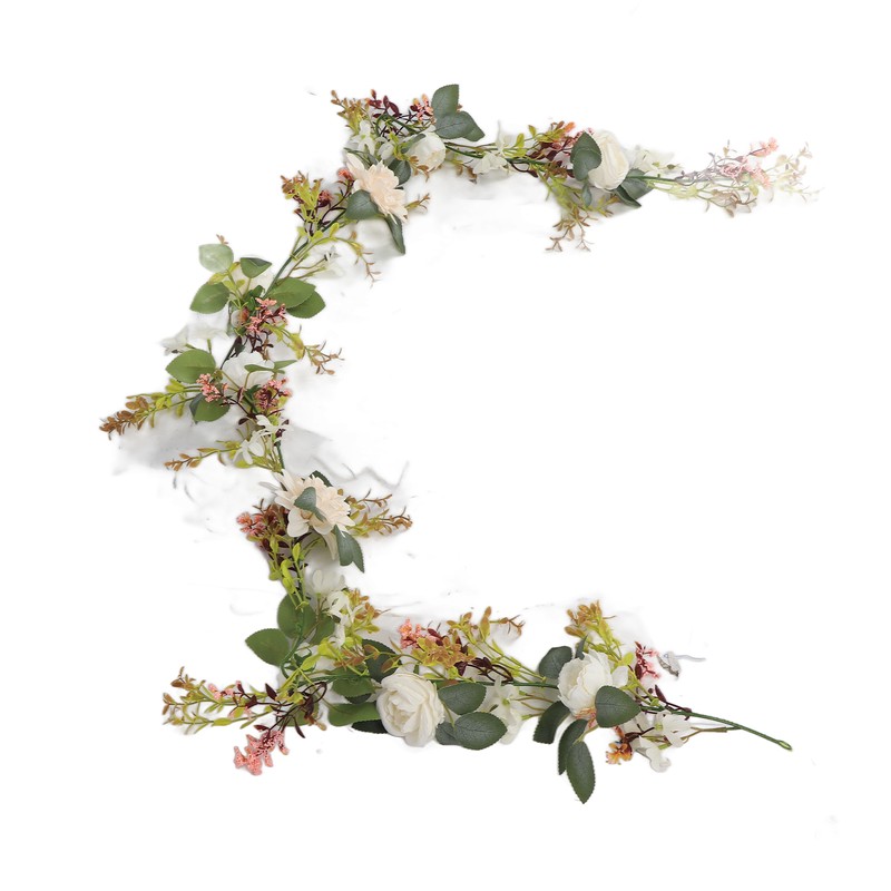 Artificial Rose Vine Garland Wedding Simulation Fake Flower Decoration for