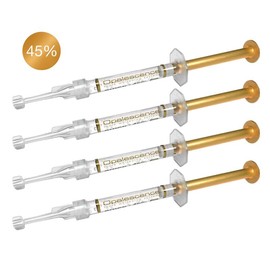 Opalescence Quick PF 45% - Gel Syringes Teeth Whitening Treatment (4 Syringes) Refill Oral Care Kit Carbamide Peroxide. Made by Ultradent, Mint. - color: 4 Syringes Gold, size: 0.04 Fl Oz (Pack of 4)