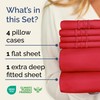 Extra Deep Queen Sheet Set - 6 Piece Breathable &