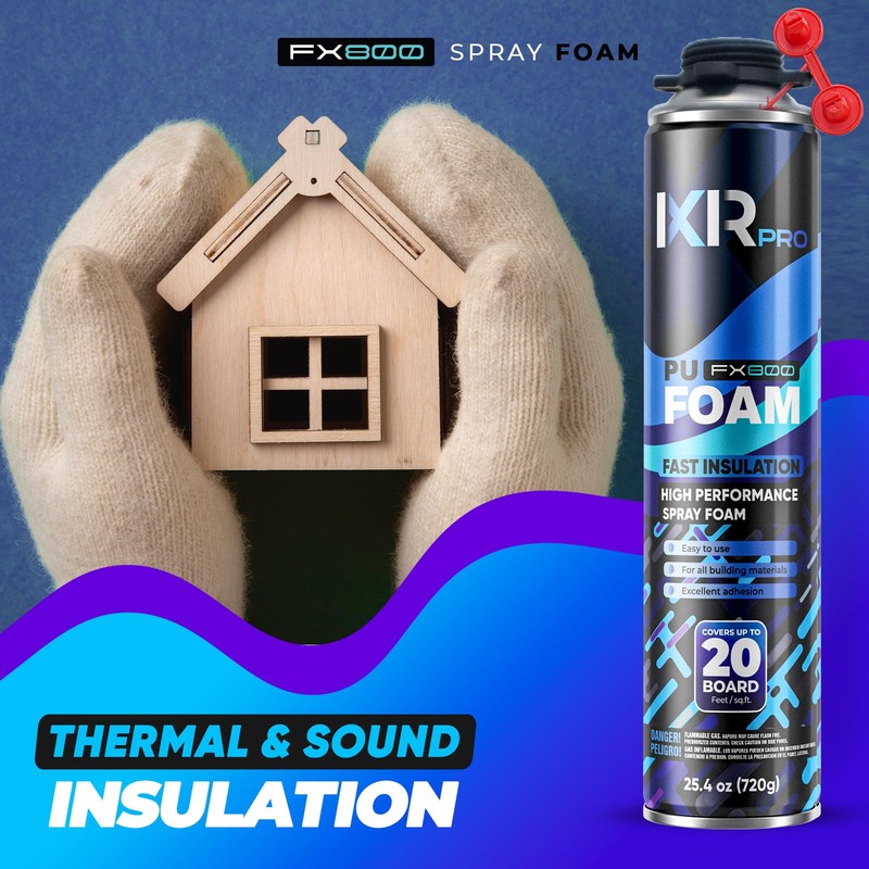 Spray Foam Insulation Can (25.4 oz. / 720 g) Expanding