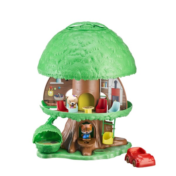 Fat Brain Toys Timber Tots Tree House - Classic Imaginative Play for Ages 2+