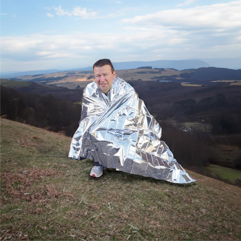 Lomo Emergency Foil Blanket - Silver Space Blanket - 10