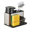 LIBODOUR Soap Dispenser for Kitchen & Bathroom Sink,3-in-1 Sponge Holder