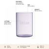 Design Letters Favourite Drinking Glass Parent (Purple)