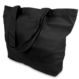 TOPDesign - Paquete de 1 bolsa de lona de algodón súper fuerte grande de 12 onzas, bolsas de tela reutilizables para compras, bolsas de tela de dos tonos para manualidades, bricolaje tus diseños