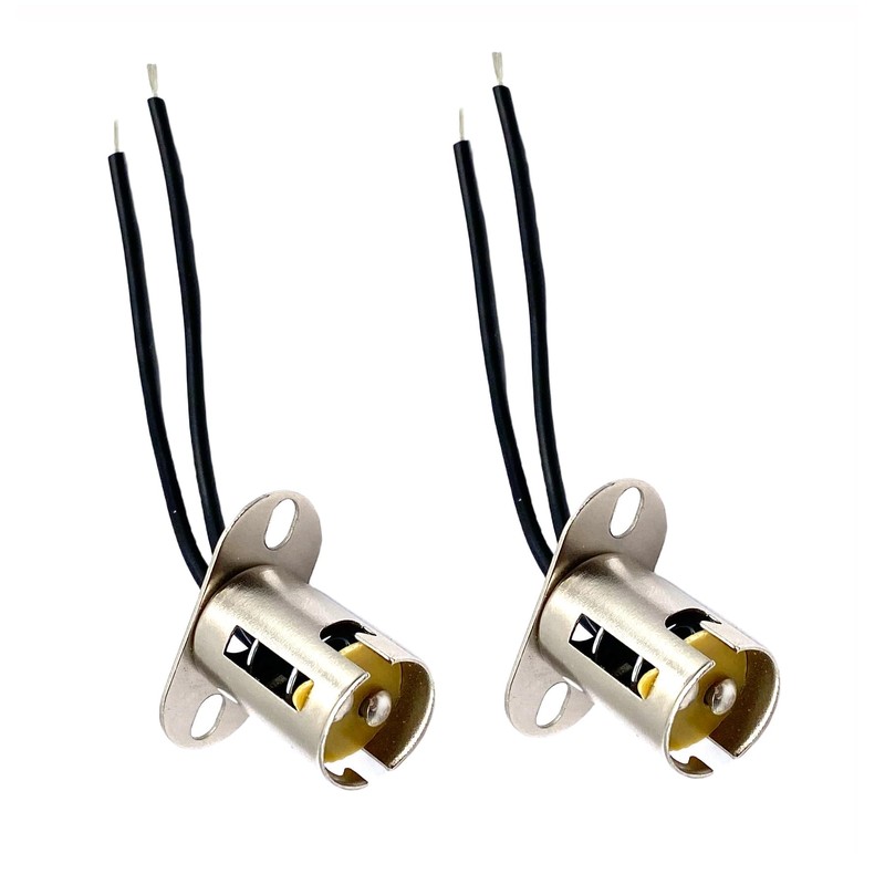 2 Pcs 1157 Bulb Sockets Holders, BAY15D 1157 Car Light