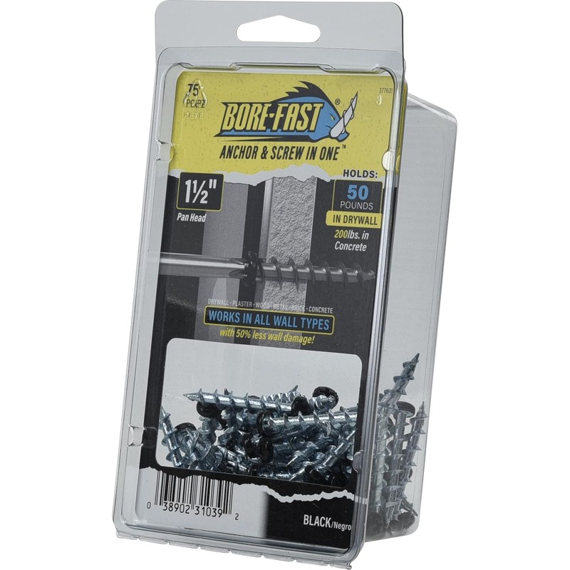 Hillman Borefast Drywall Anchors, Holds 50 Pounds in Drywall and