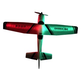 New P707 3Ch RC Airplane, Upgraded F949, Fixed Wing Plane Outdoor Toys with 2.4G Transmitter, Extra Battery and Propeller … (Light Version)