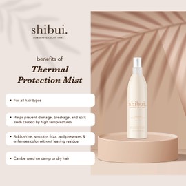 SHIBUI Thermal Protection Mist, Heat Protectant for Silky, Shiny Hair, Color-Safe, Vegan & Sulfate-Free, 6.5 Fl Oz