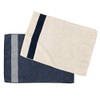 Imabari Towel Certified Absorbent Quick-Drying Bath Mat "line" 100% Cotton,