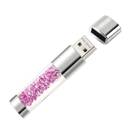 Fire Stone - Memoria USB 2.0 con diseño de diamante, 16 GB, memoria de almacenamiento de datos, memoria USB, pendrive, regalo de 64 GB