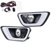 G-PLUS One Pair Clear Lens Driving Fog Light Lamps w/Chrome