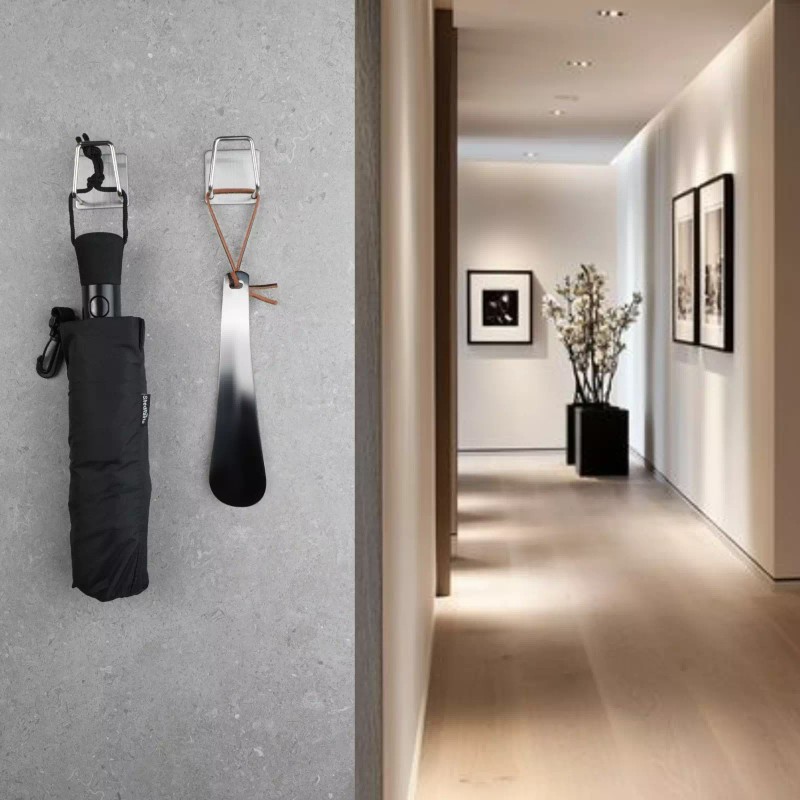 BLISIMO Heavy Duty Stainless Steel Adhesive Hooks – No Drill,