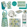 Premier Housewares 1203605 Leaf Coasters - Green, Set of 4,