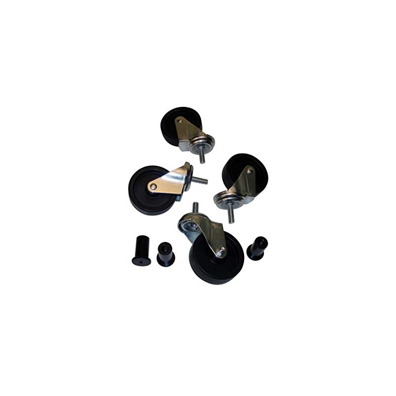 John Dow Industries 17PLP-WH-A Replacement Caster and Nut Set (for
