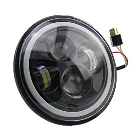 Unbranded Pair DOT 7" Inch Round LED Headlights Hi-Lo Beam For Jeep Wrangler JK TJ CJ LJ