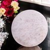 Selenite Round Disc Crystal Charging Plate for Healing Meditation Spiritual