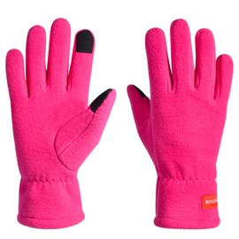 Eroilor Lightweight Sports Gloves Running Gloves Warm Up Winter Gloves with Touchscreen Function – Pink – L/XL