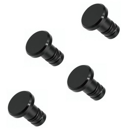 monofive Aluminum Protective Cover 4pcs (for 3.5mm Earphone Jack) Gunmetal MF-IHJ-A4G