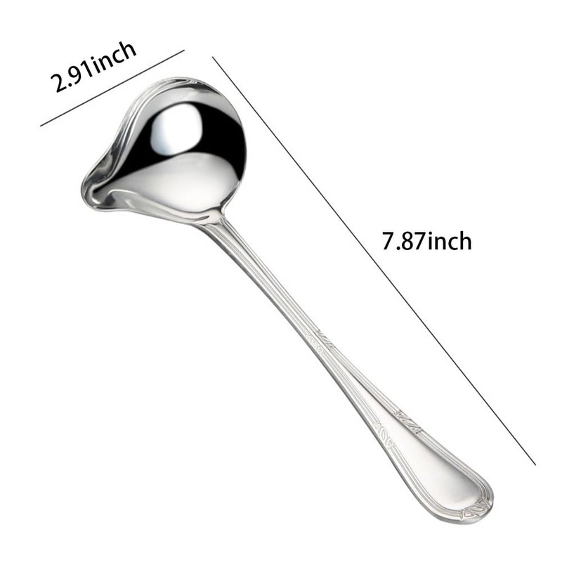 Small Ladle Spoon 7.8inch Small Ladle Spoon Stainless Steel Sauce