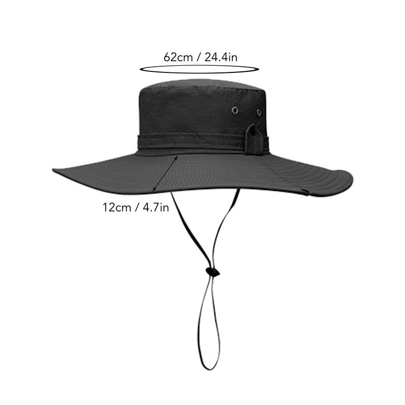 Bucket Hat Wide Brim UPF50+ Breathable Water Repellent with Adjustable