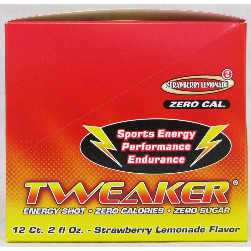 Tweaker Strawberry Lemonade Energy Shots Zero Calories 2 oz Bottles