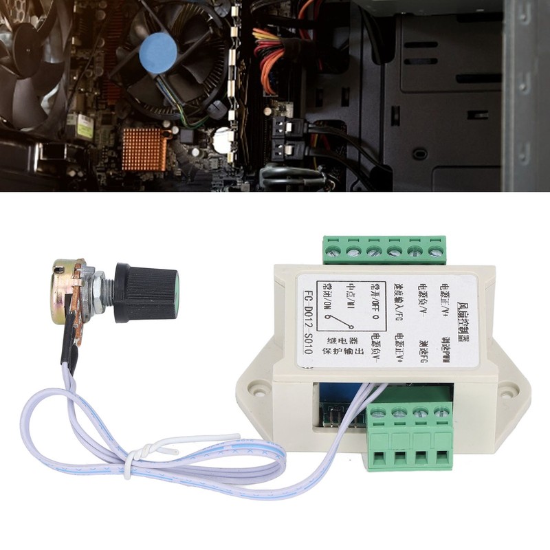 12V 4 Wire PWM Fan Controller Motor Stall Protection Detection