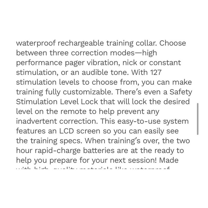 Frisco 246053 Trainer Dog Collar Waterproof & Rechargeable SEALED