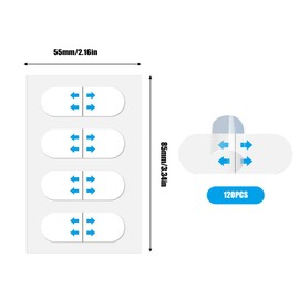 UEAVOID Pack of 120 Facelift Stickers for Women, Invisible Tape for V-Shape Face, Lift Face Stickers, Hiding Face Wrinkles, Lifting Saggy Skin, Makeup Tools