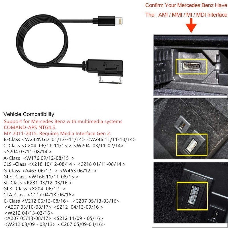 AMI MDI MMI Convert 3.5mm AUX Media Interface Consumer Cable
