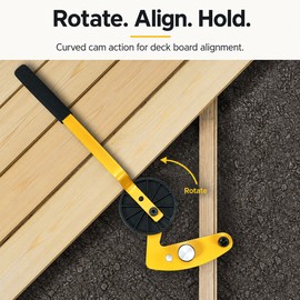 Deck Straightening Tool for Board Alignment – Metal Warping Fixer for Woodworking and Deck Installation