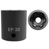 ZKTOOL EP Socket EP32,6 Point 1/2'' drive External Torx Plus