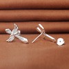 MicLee Earrings studs for women, 925 sterling silver earrings, cross