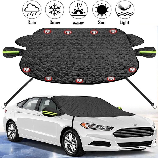 Unbranded Magnetic Car Windshield Snow Cover Winter Windscreen Ice Frost