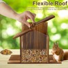 Squirrel Feeder House, Wooden Squirrel Feeder Box Garden Ornaments Squirrel