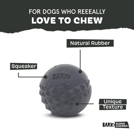 Barkbox Super Chewer Tough Dog Chew Toys for Aggressive Chewers, Treat Dispensing (Comet-Small)