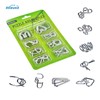 KOMUKE Metal Wire Puzzle Set by Komuke, Brain Teaser IQ