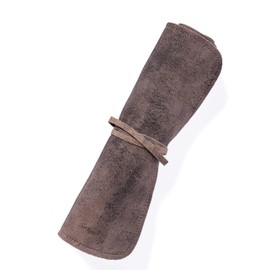 Angus Stoke Knife Roll Bag Genuine Leather – Chef`s knife bag 7 slots/for up to 11" knives – Leather Knife Case Steve (antique)