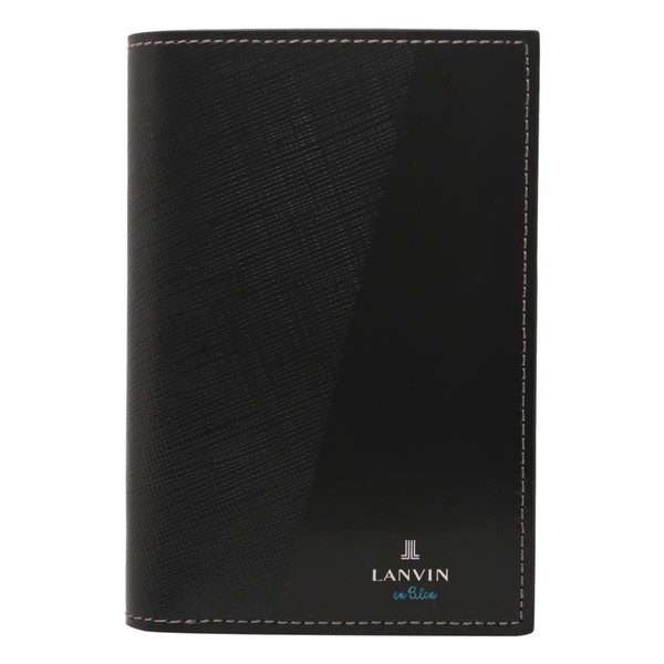 Lanvin On Blue 555614 Men's Bi-Fold Wallet Partial, 01: Black
